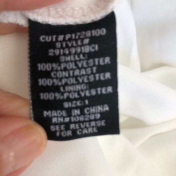 TRIXXI White Floral Embroidered Prom Party Maxi Skirt w Tulle Junior Sz 1 - Picture 16 of 16